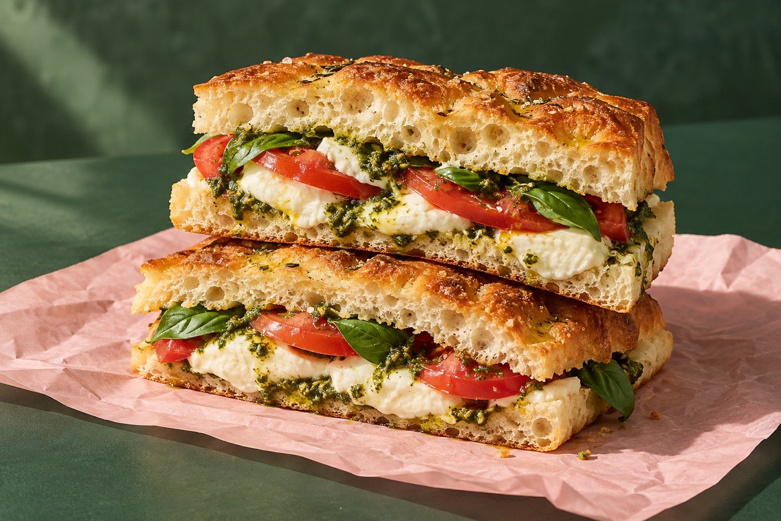Sandwich shops website concept: STACK & FOLD